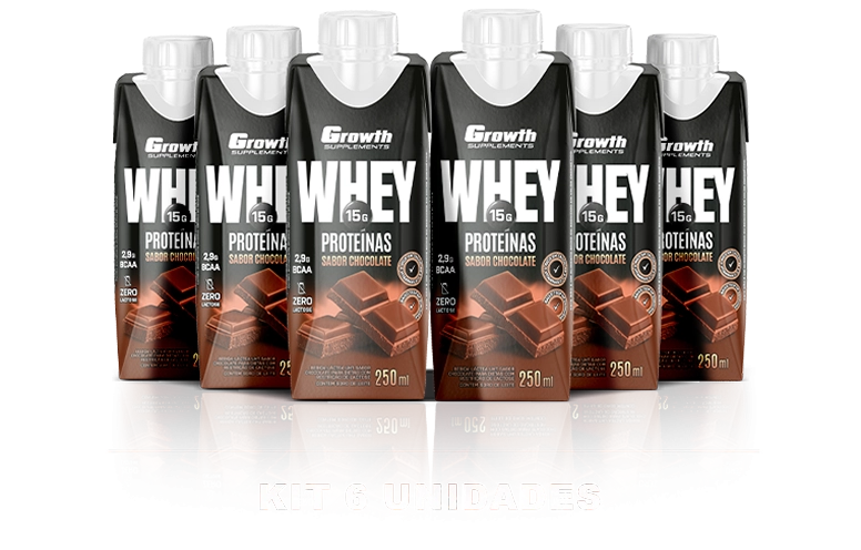 Foto do produto KIT 6X BEBIDA LÁCTEA CHOCOLATE - GROWTH SUPPLEMENTS