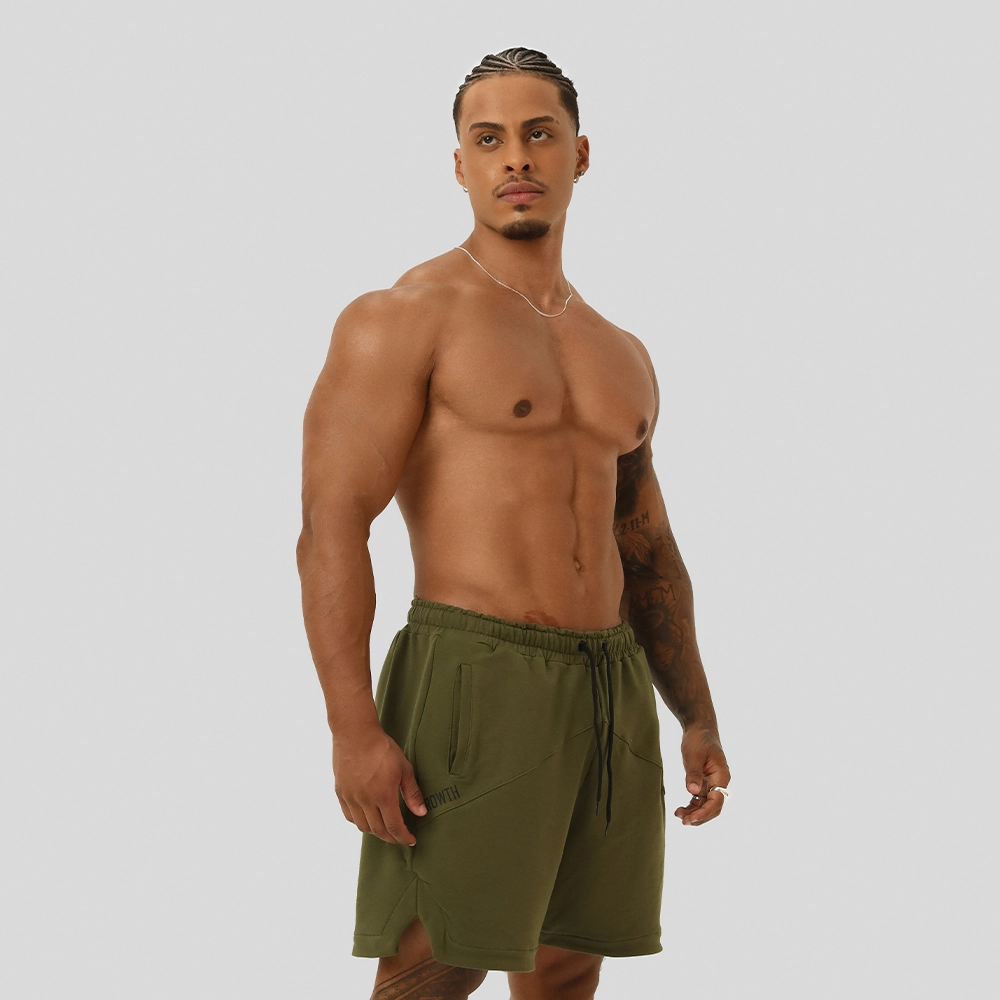 Bermuda Moletom Growth Verde Militar