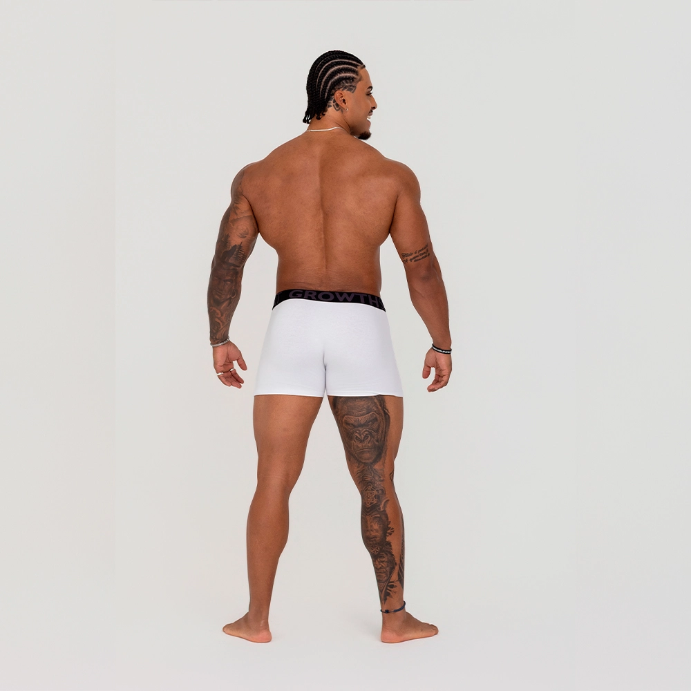 CUECA BOXER BRANCO GROWTH PREMIUM - GROWTH SUPPLEMENTS