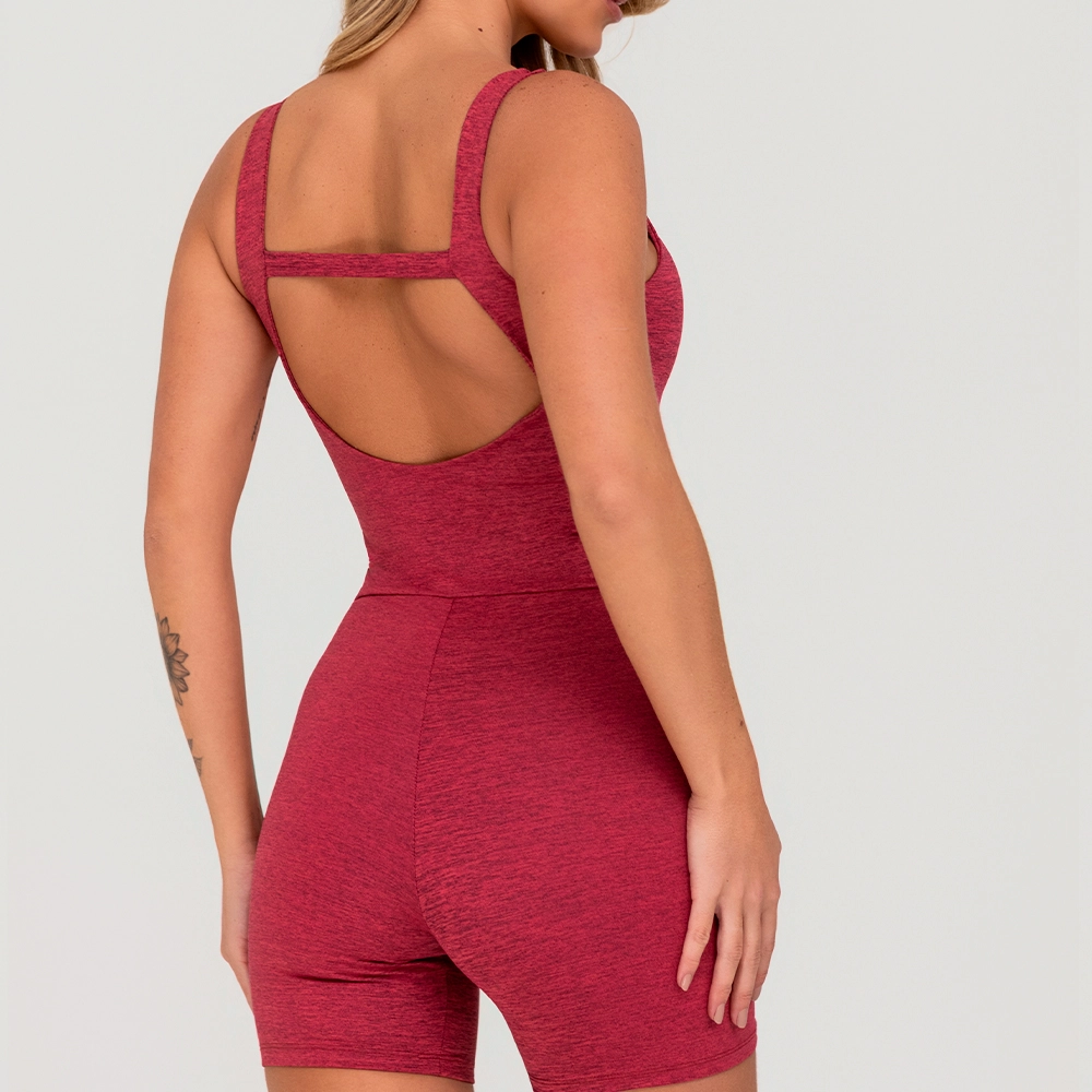 Macaquinho Growth Detalhe Costas C/Tira Rosa