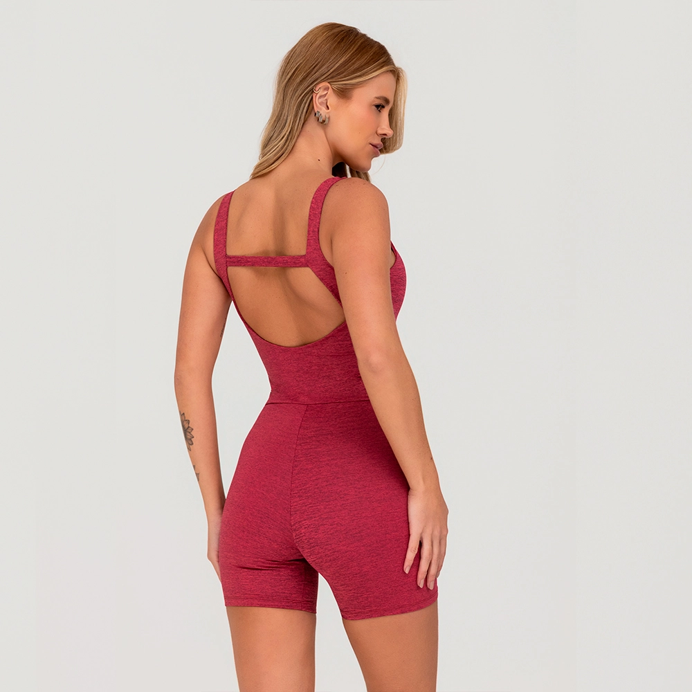 Macaquinho Growth Detalhe Costas C/Tira Rosa