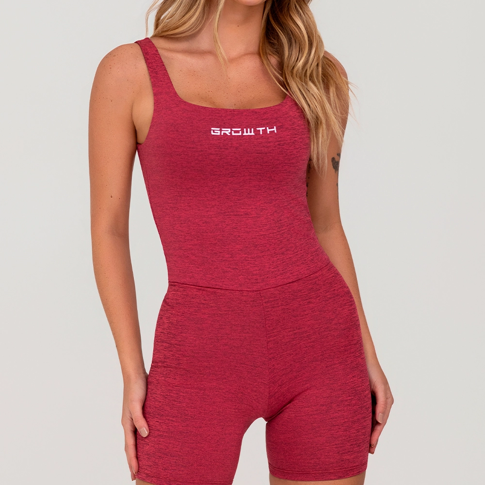 Macaquinho Growth Detalhe Costas C/Tira Rosa