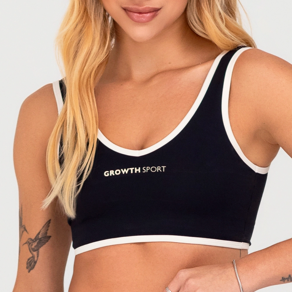 TOP GROWTH VIES CONTRASTANTE PRETO COM OFF - GROWTH SUPPLEMENTS