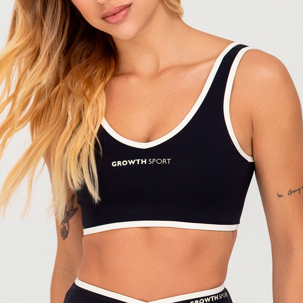 TOP GROWTH VIES CONTRASTANTE PRETO COM OFF - GROWTH SUPPLEMENTS