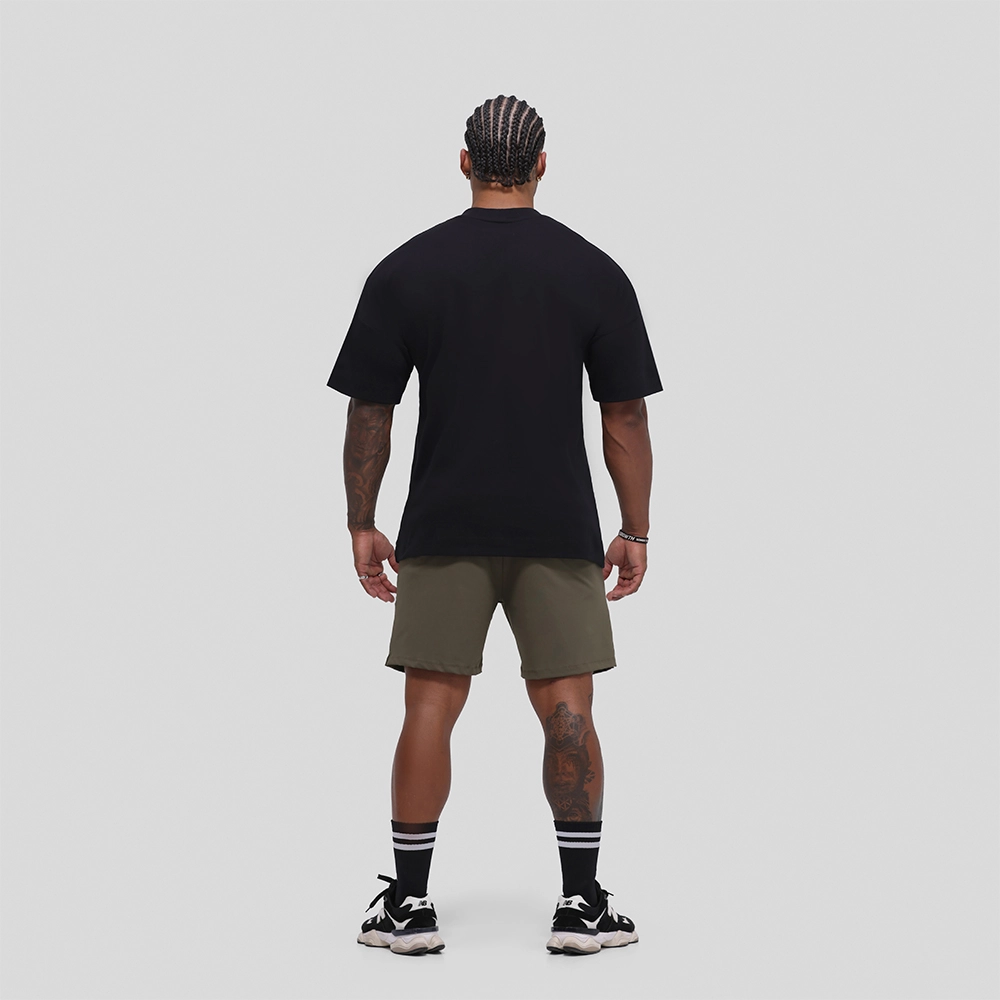 Camiseta Oversized Growth College Preta/Vermelho