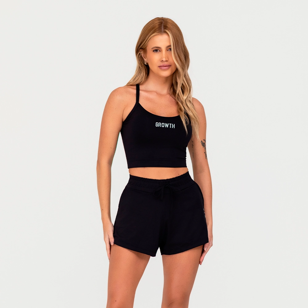 Top Growth Nadador Com Tiras Preto