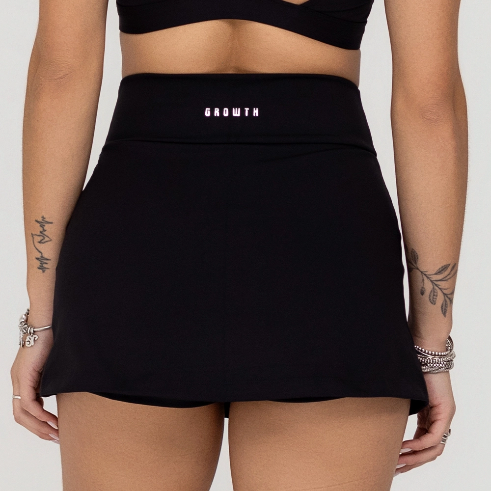 SHORT SAIA GROWTH COM RECORTE FRONTAL PRETO - GROWTH SUPPLEMENTS