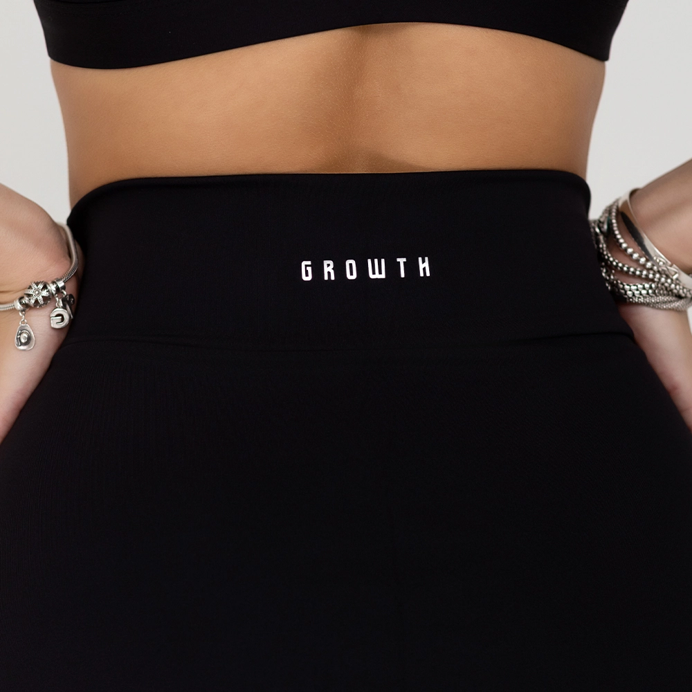 SHORT SAIA GROWTH COM RECORTE FRONTAL PRETO - GROWTH SUPPLEMENTS