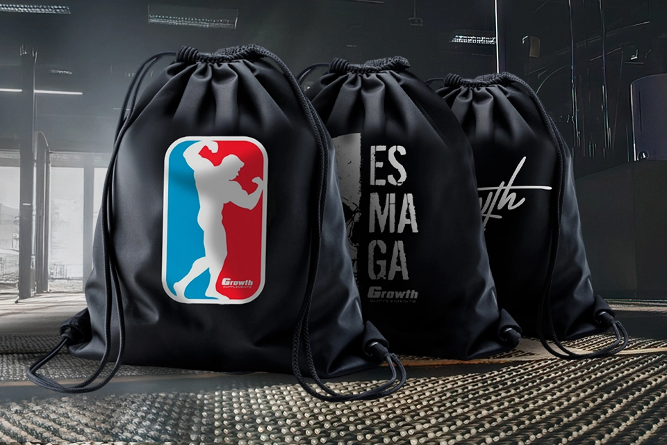 Três sacochilas Growth Supplements