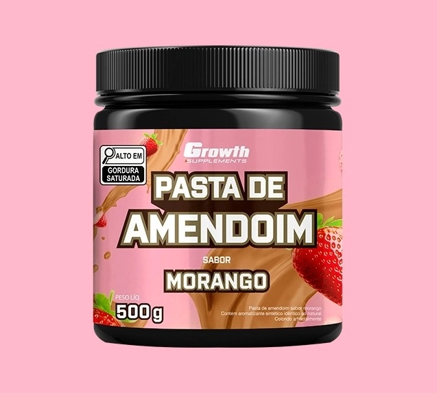 GROWTH SUPPLEMENTS - Pasta de Amendoim sabor Morango