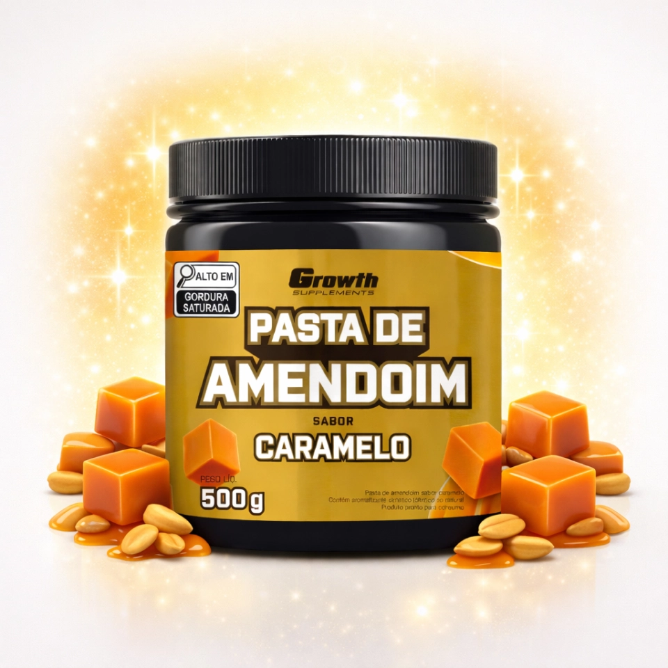 Growth Supplements - Imagem pasta de amendoim com fundo branco