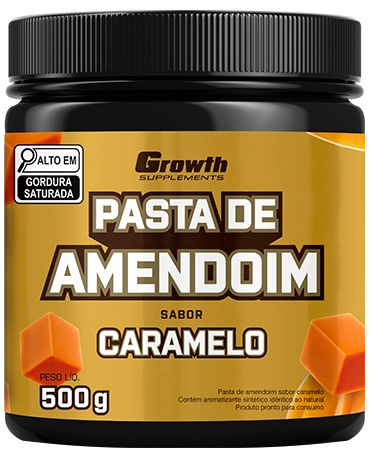 Foto do produto PASTA DE AMENDOIM SABOR CARAMELO 500G