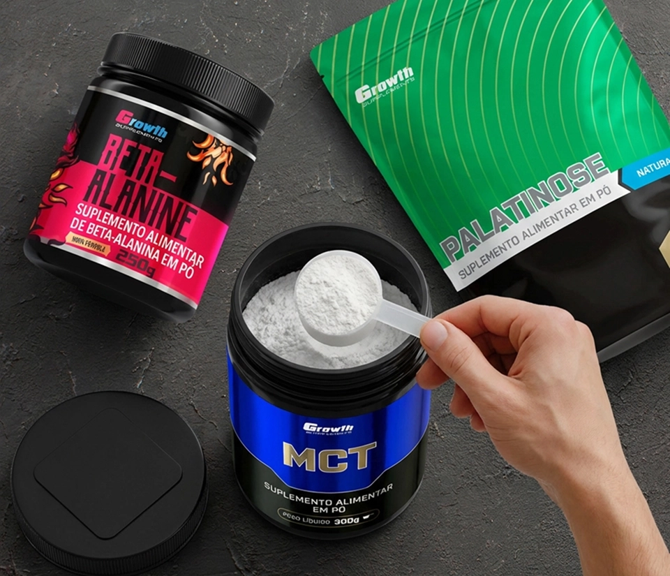 KIT ENDURANCE COM BETA-ALANINA, MCT E PALATINOSE - Growth Supplements