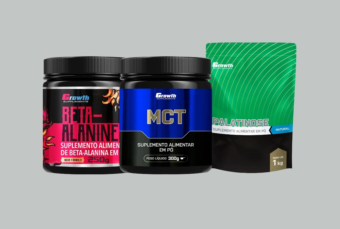 KIT ENDURANCE COM BETA-ALANINA, MCT E PALATINOSE - Growth Supplements
