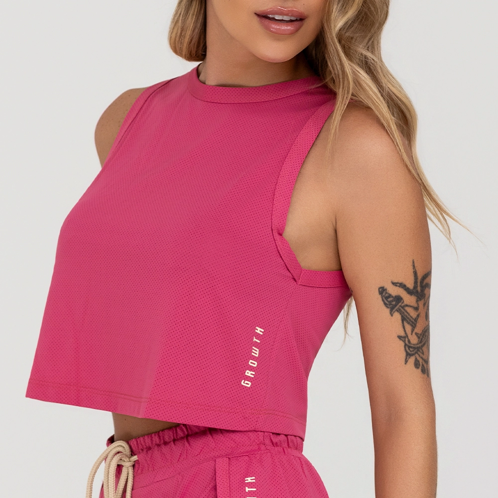 Regata Growth Cropped Soltinha Rosa