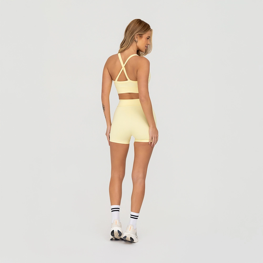 Top Growth Tiras Cruzadas Amarelo 