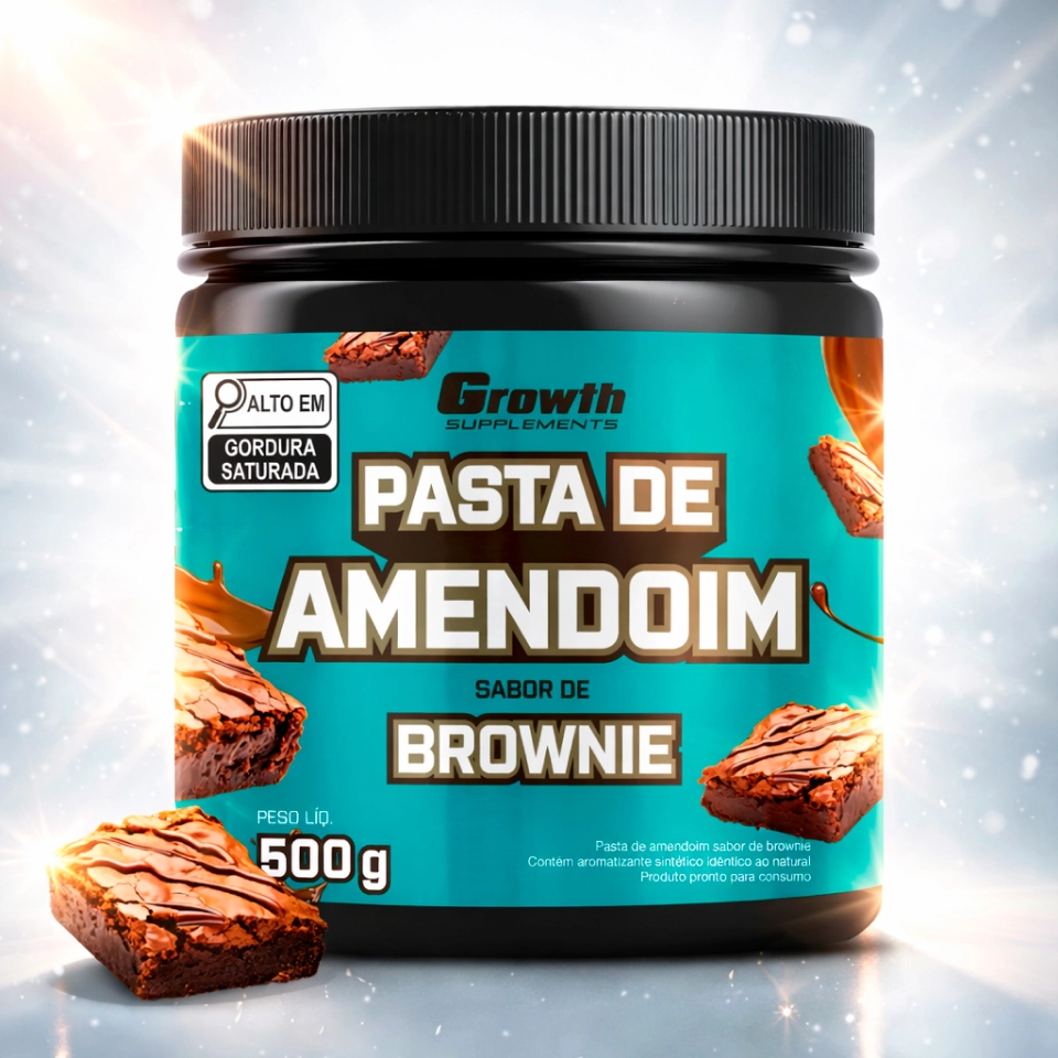 Growth Supplements - Imagem pasta de amendoim com fundo branco