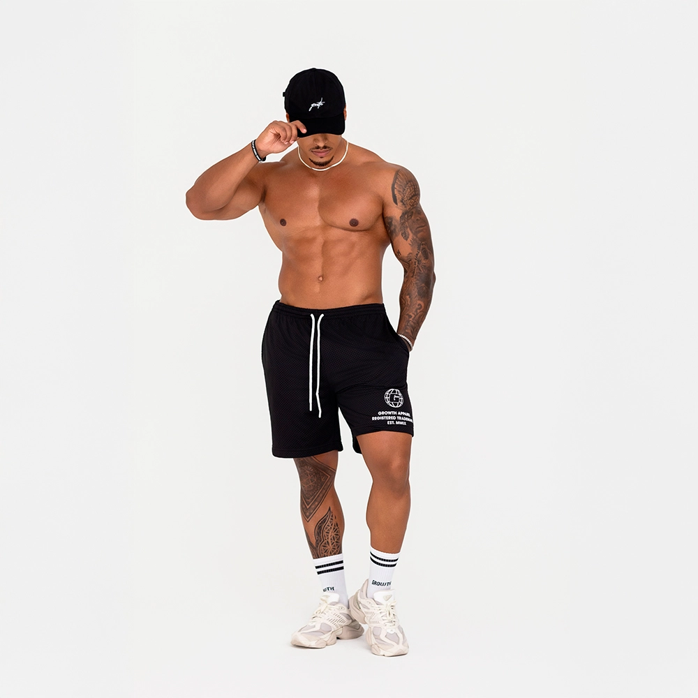 BERMUDA GROWTH CONFORT ESTAMPA LATERAL PRETO