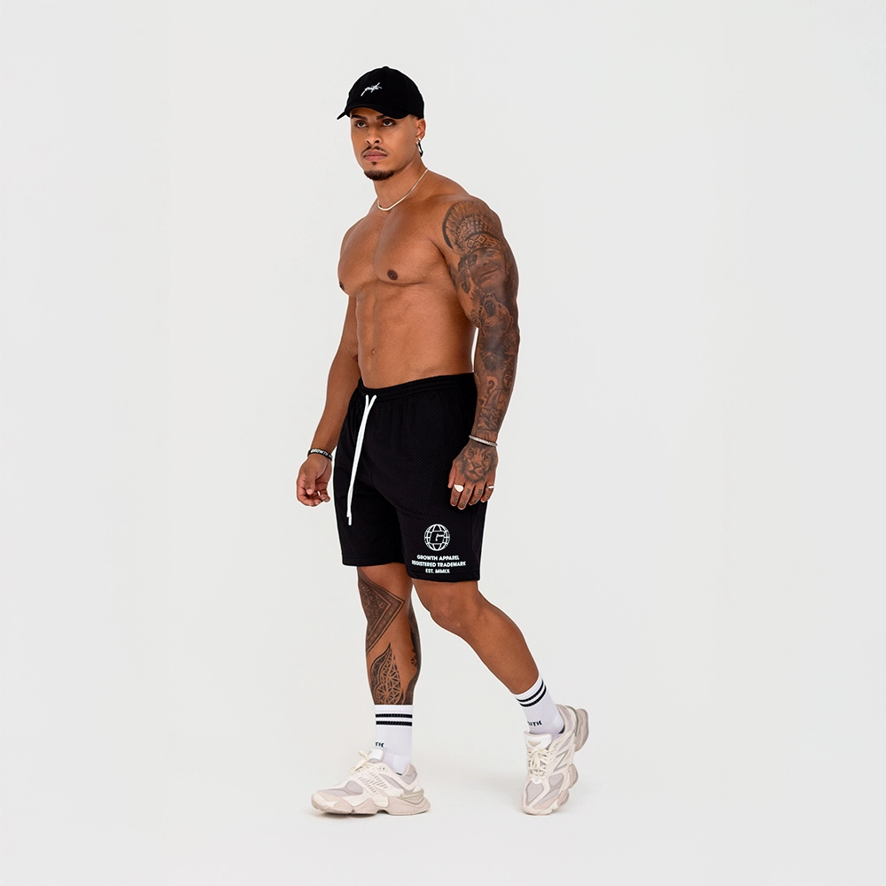 BERMUDA GROWTH CONFORT ESTAMPA LATERAL PRETO