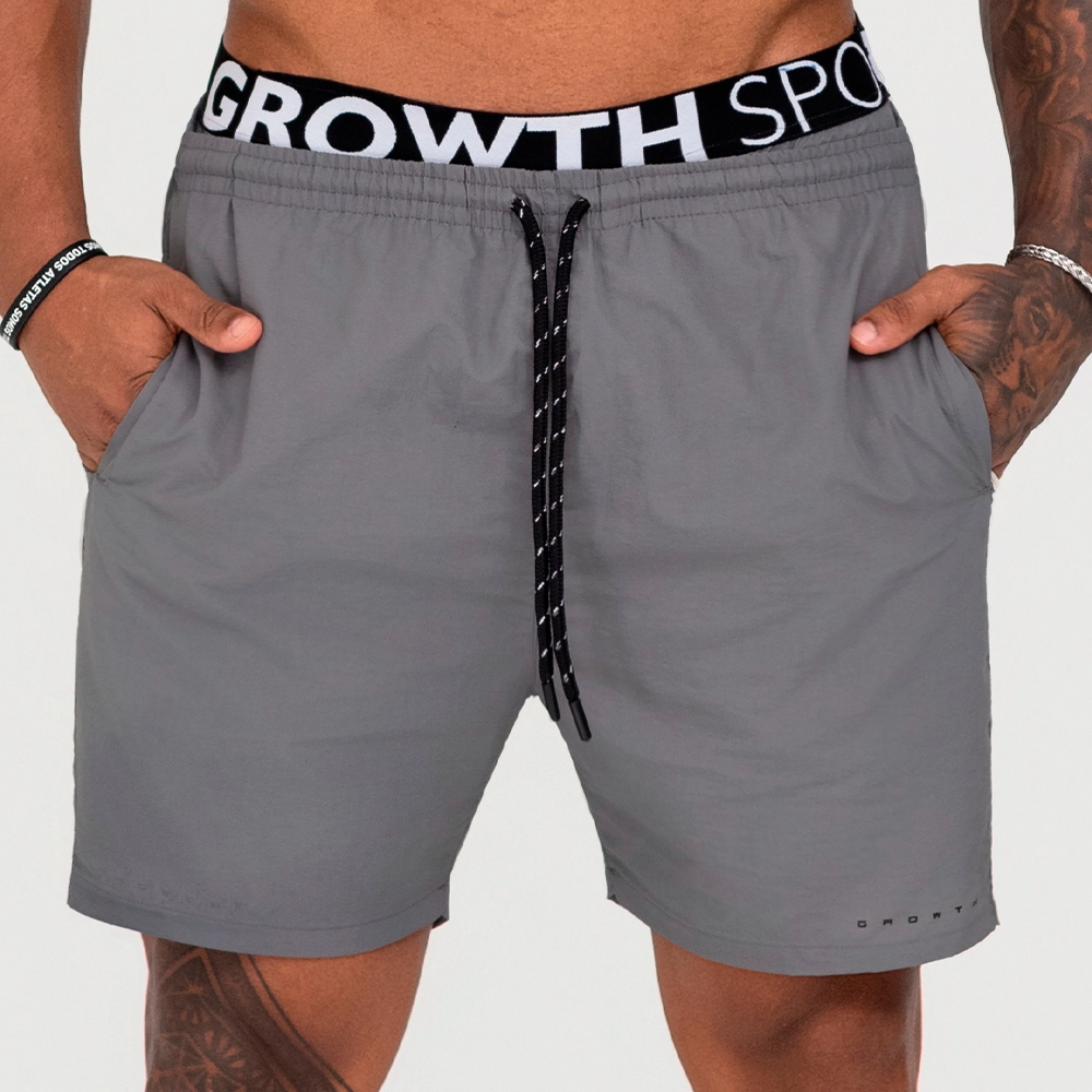 BERMUDA GROWTH COS ELASTICO PERSONALIZADO CINZA GRAFITE