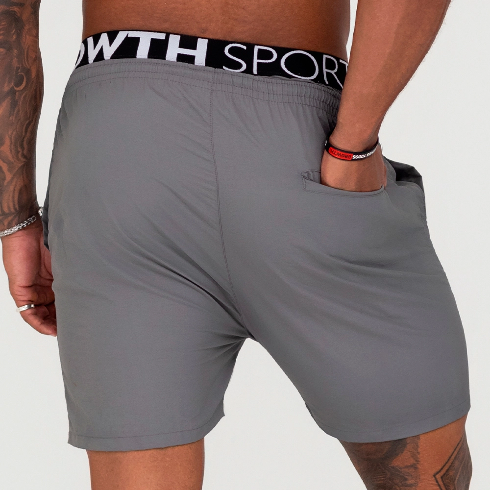 BERMUDA GROWTH COS ELASTICO PERSONALIZADO CINZA GRAFITE