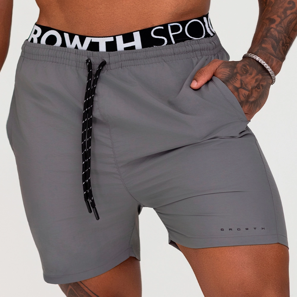 BERMUDA GROWTH COS ELASTICO PERSONALIZADO CINZA GRAFITE