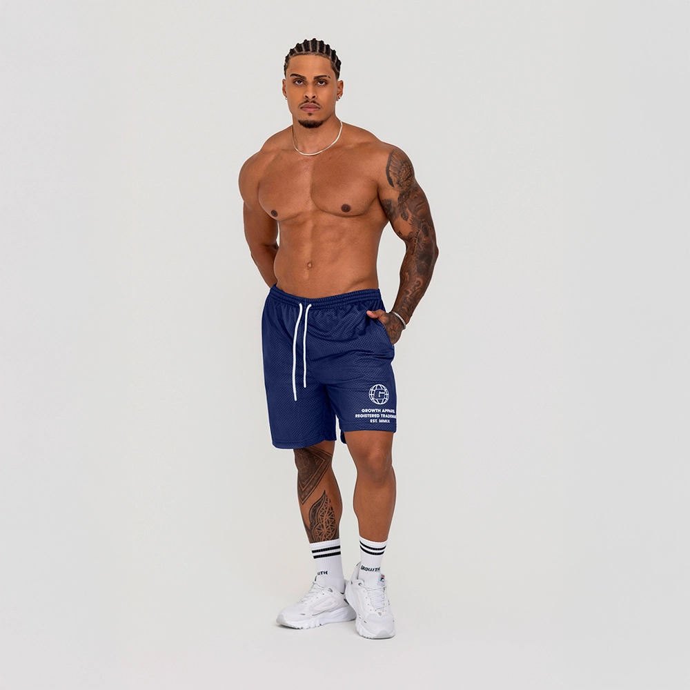 BERMUDA GROWTH CONFORT ESTAMPA LATERAL AZUL MARINHO