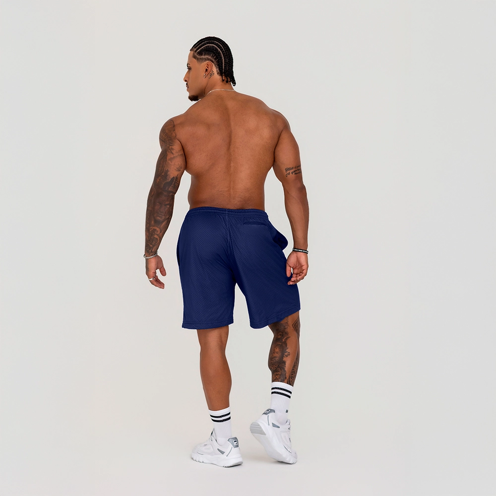 BERMUDA GROWTH CONFORT ESTAMPA LATERAL AZUL MARINHO