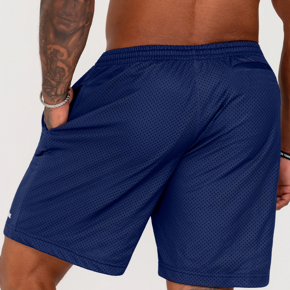 BERMUDA GROWTH CONFORT ESTAMPA LATERAL AZUL MARINHO