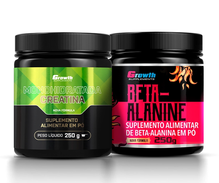 Foto do produto KIT CREATINA MONOHIDRATA 250G + BETA ALANINA 250G