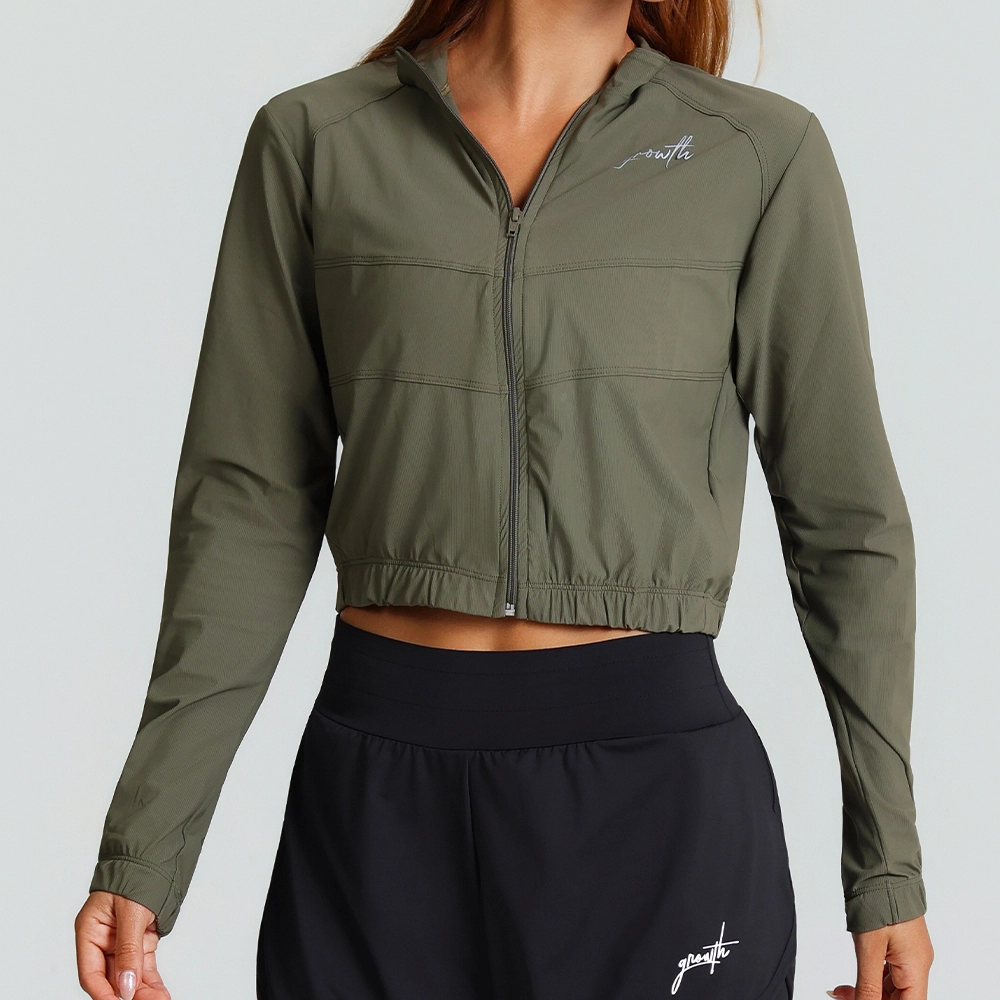 Jaqueta Zíper Growth Verde Militar