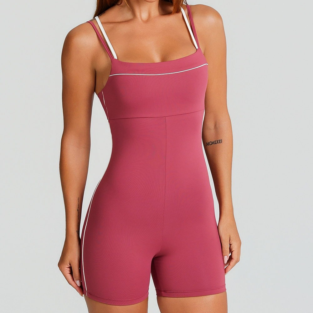 Macaquinho Growth Tiras Costas Rose