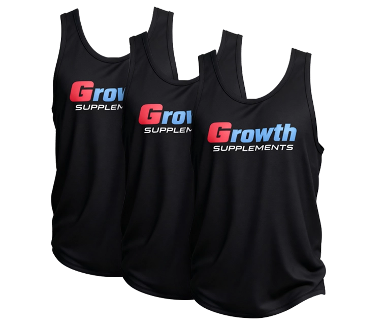 Foto do produto KIT 3 REGATA GROWTH CAVADA PRETA