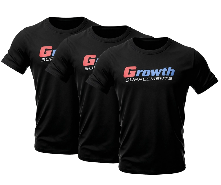 Foto do produto KIT 3 CAMISETA GROWTH CASUAL PRETA