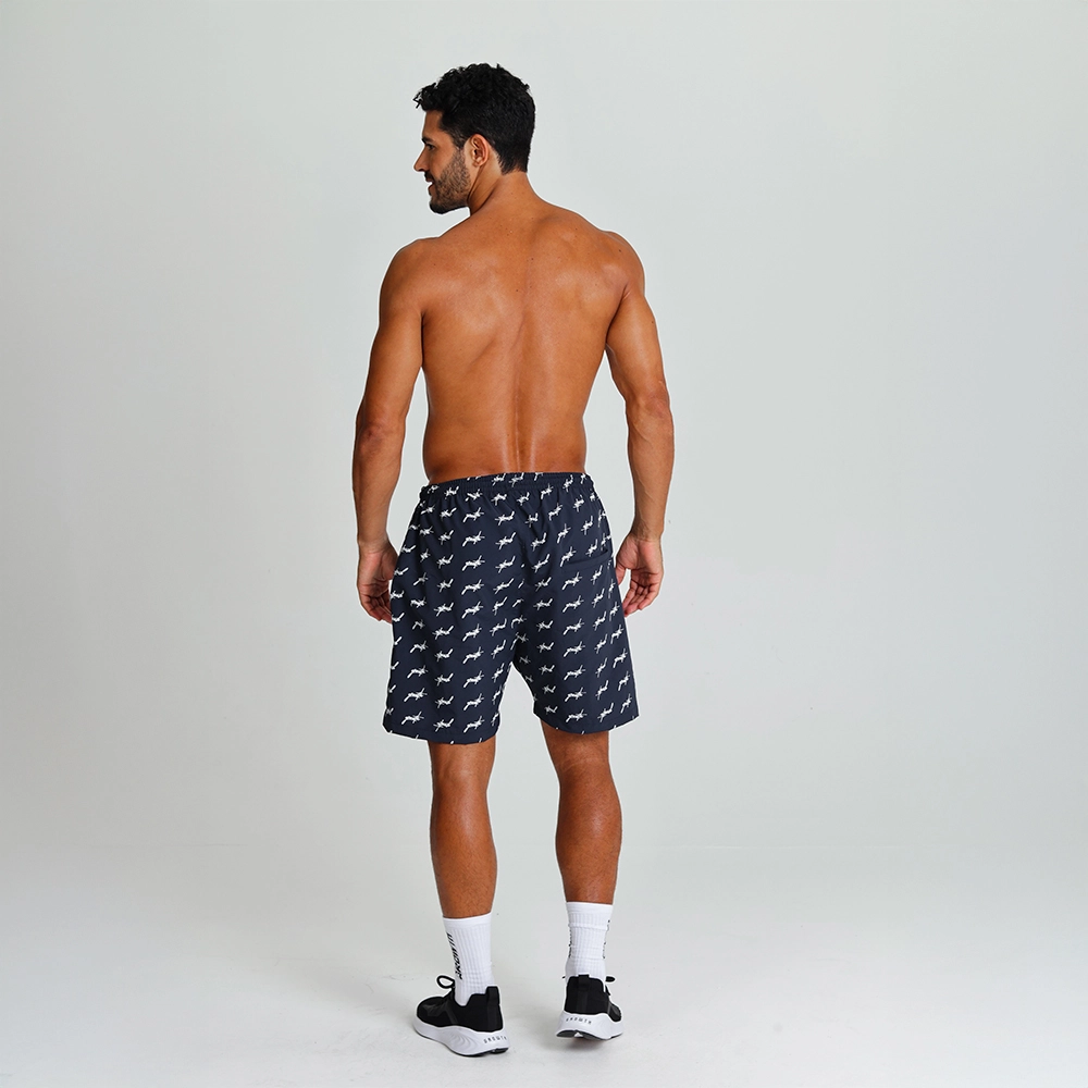 Short banho Growth Estampado Marinho com Off White