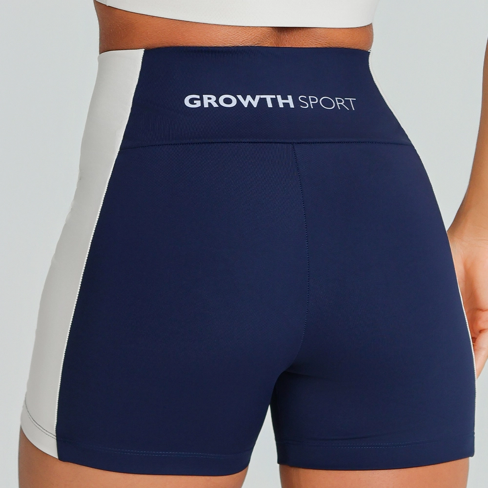 Bermuda Growth Lateral Contrastante Azul Marinho