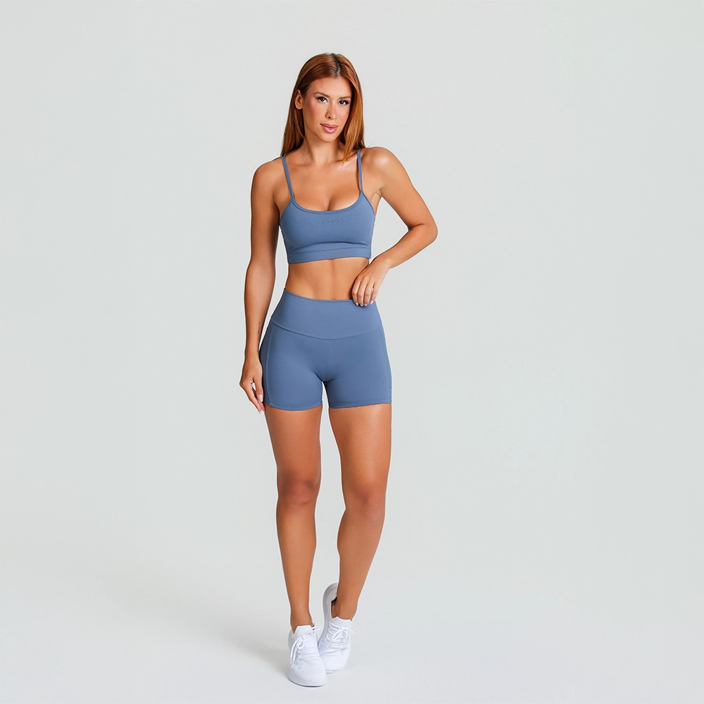 Top Growth Alças Finas Finesse Azul