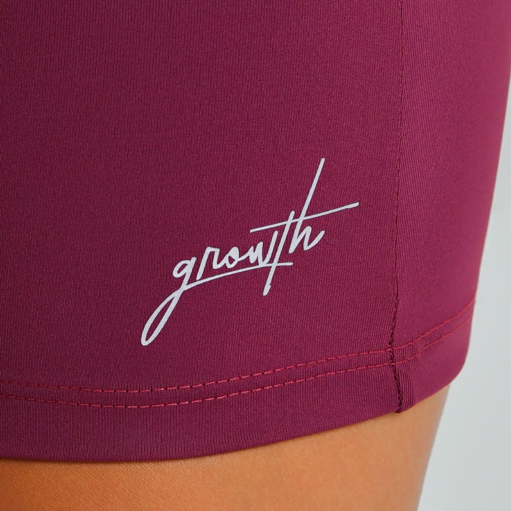 Macaquinho Growth Ziper Decote Vinho