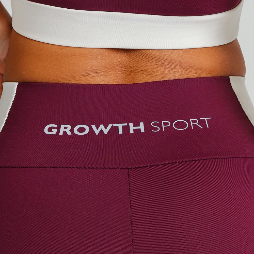 Bermuda Growth Lateral Contrastante Vinho