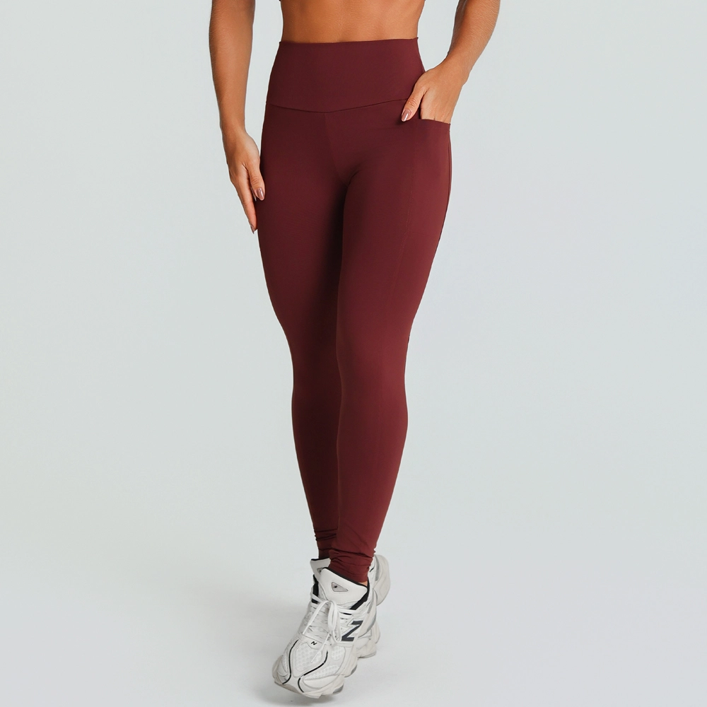 Legging Growth Bolsos Marrom