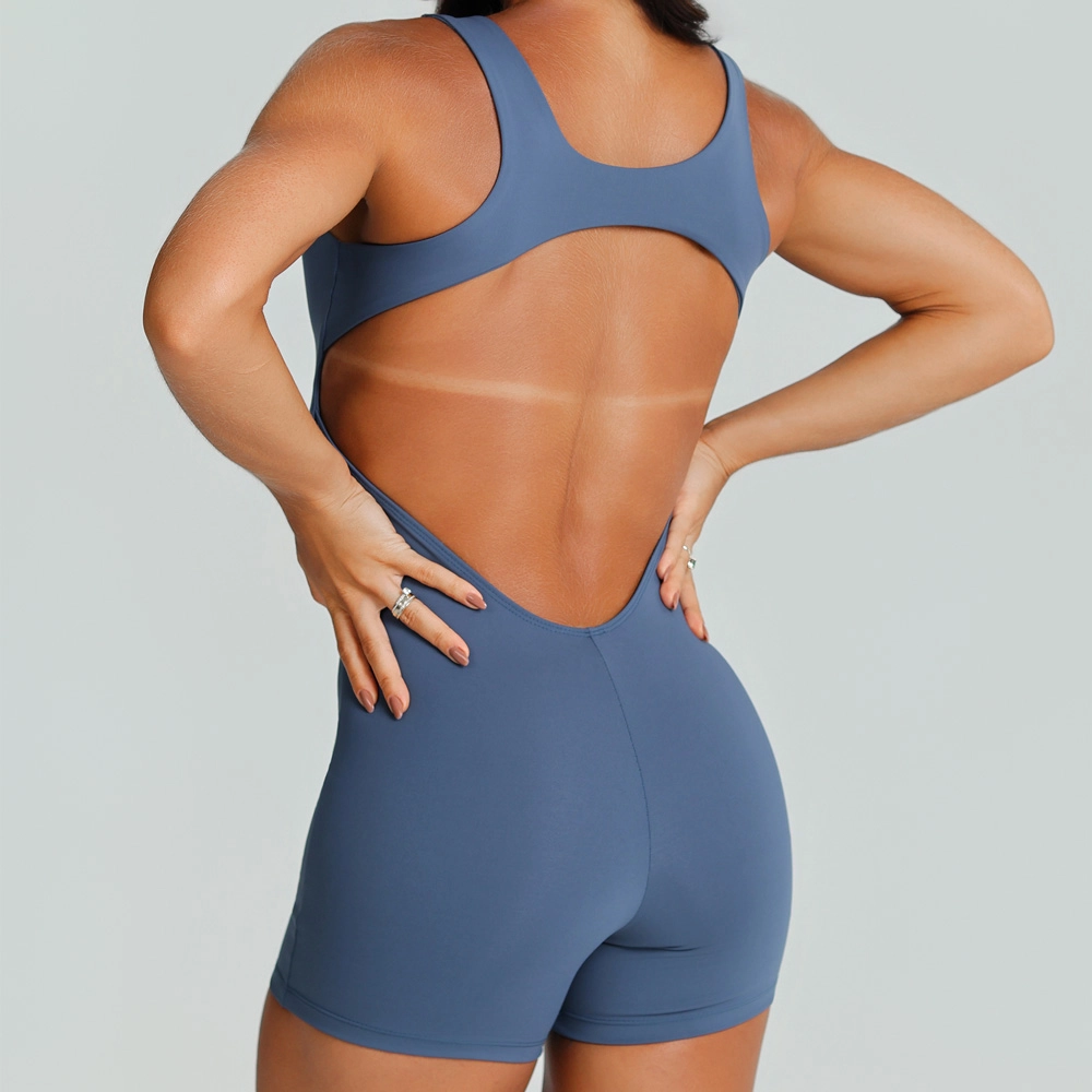 Macaquinho Growth Costas Vazadas Azul