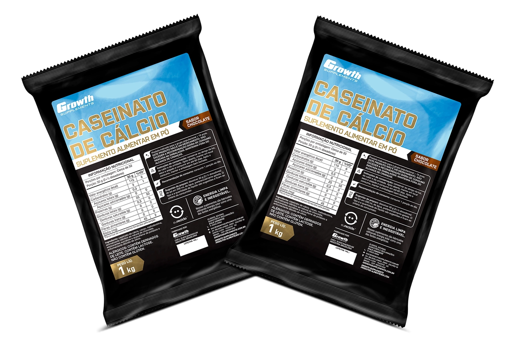 GROWTH SUPPLEMENTS - Embalagens de Caseinato de Cálcio