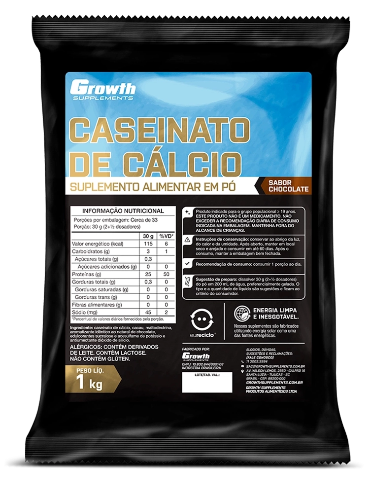 Foto do produto CASEINATO DE CÁLCIO 1KG - TESTE