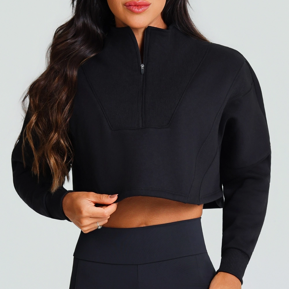 Moletom Growth Ziper Frontal Preto