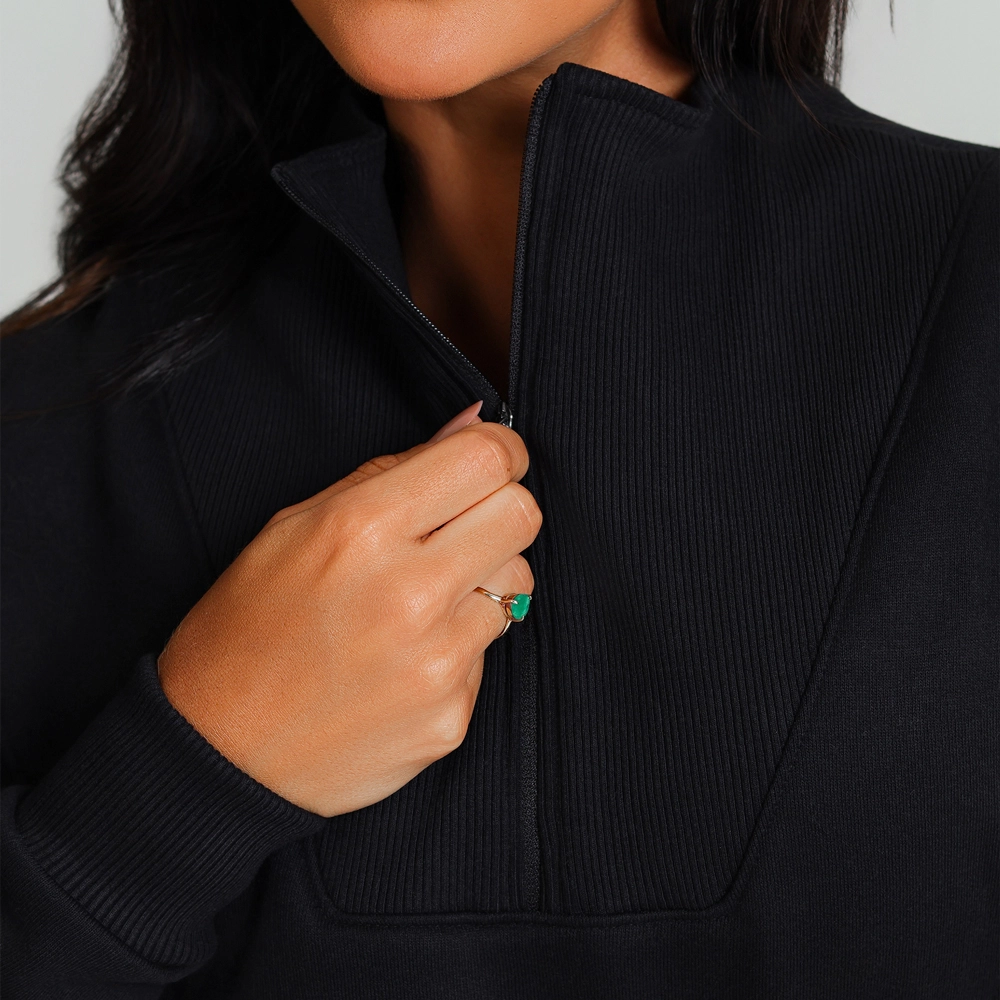 Moletom Growth Ziper Frontal Preto