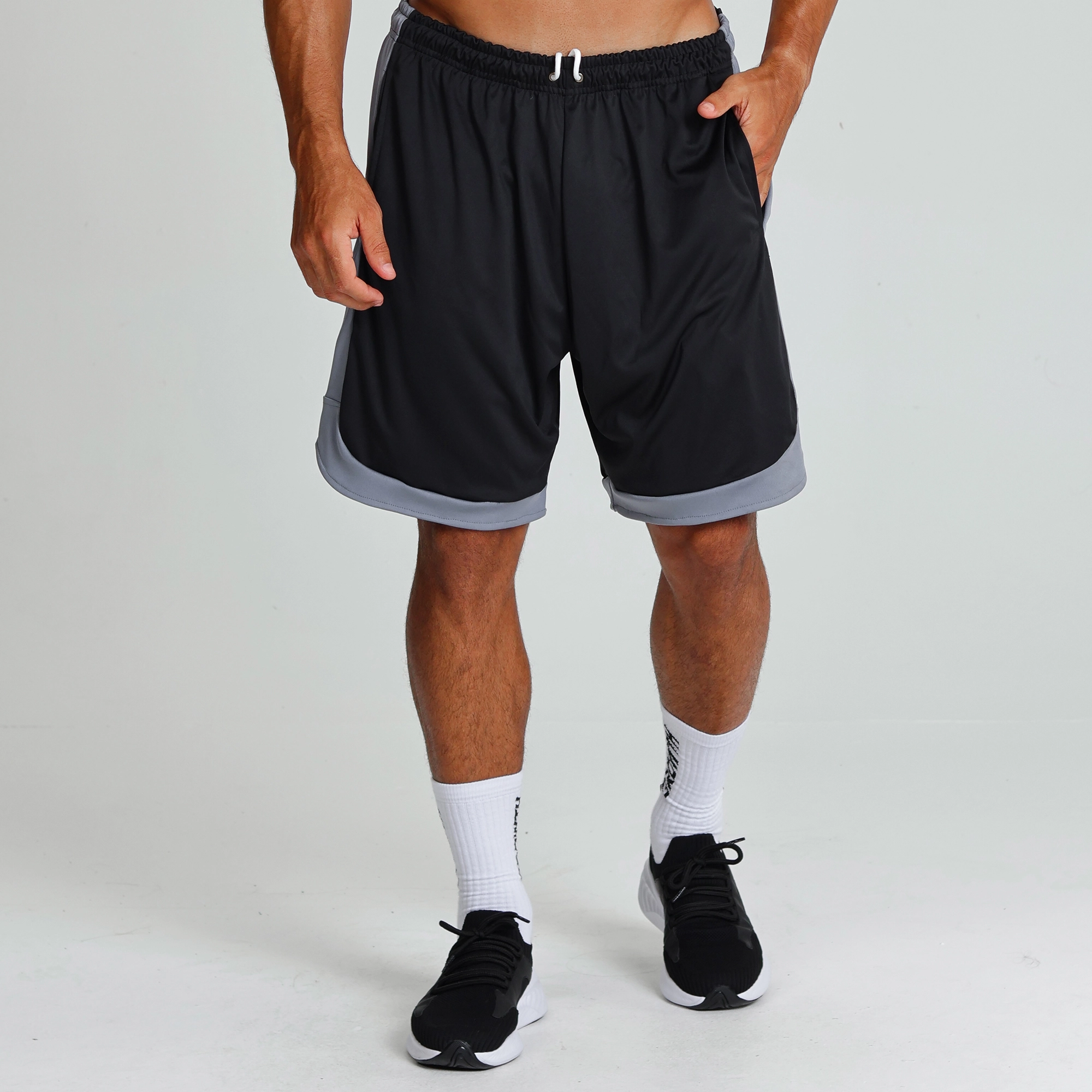 Bermuda lateral arredondada bicolor