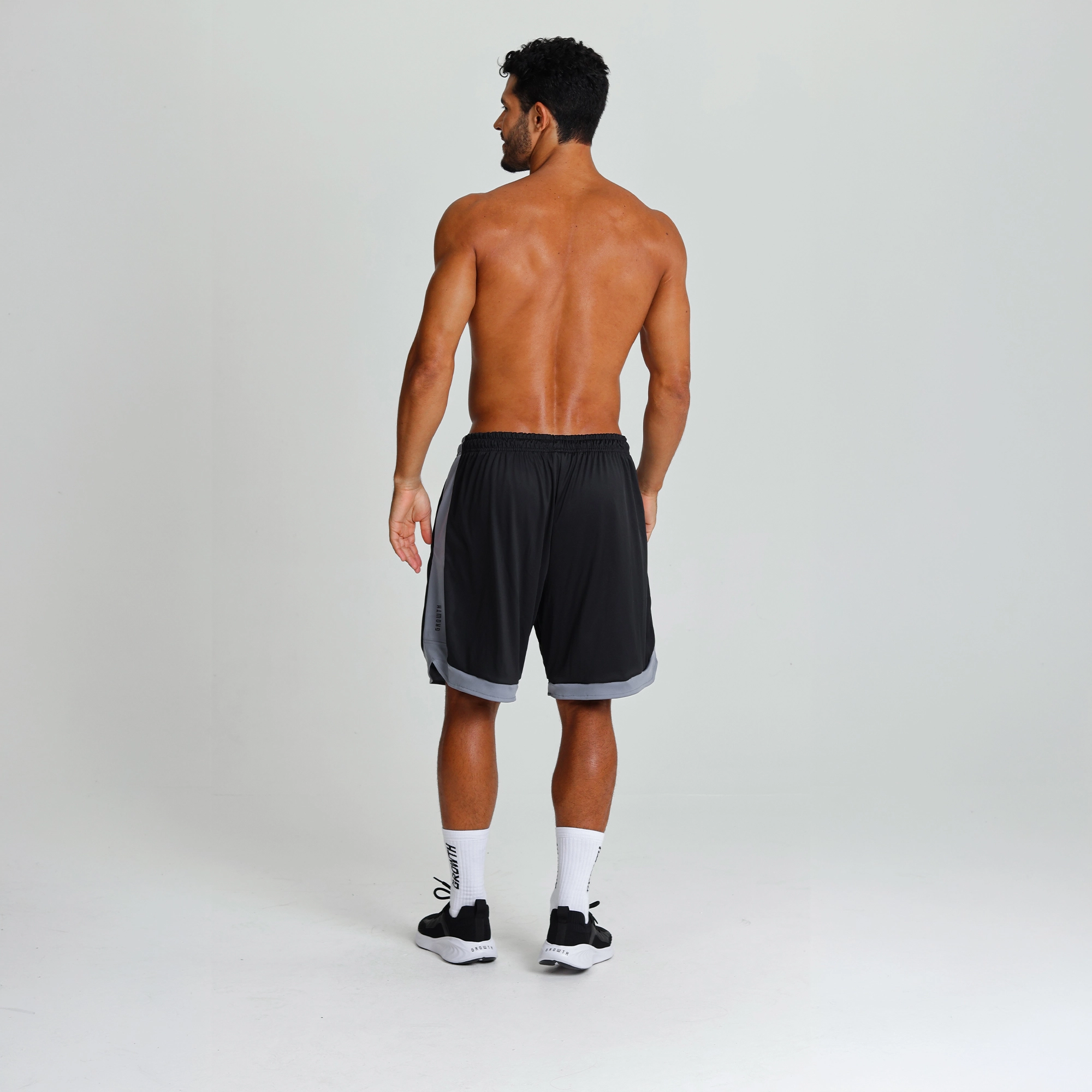 Bermuda lateral arredondada bicolor