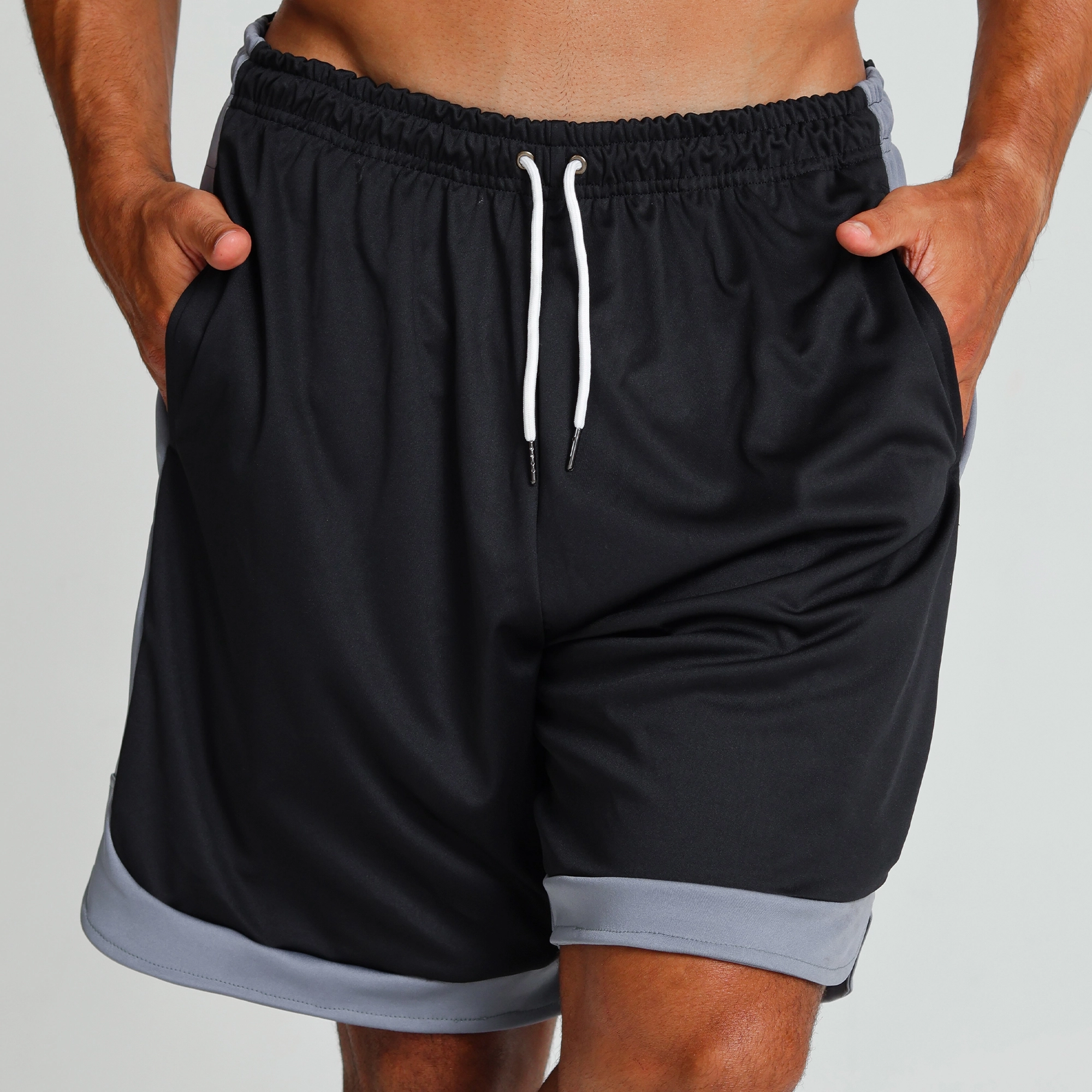 Bermuda lateral arredondada bicolor