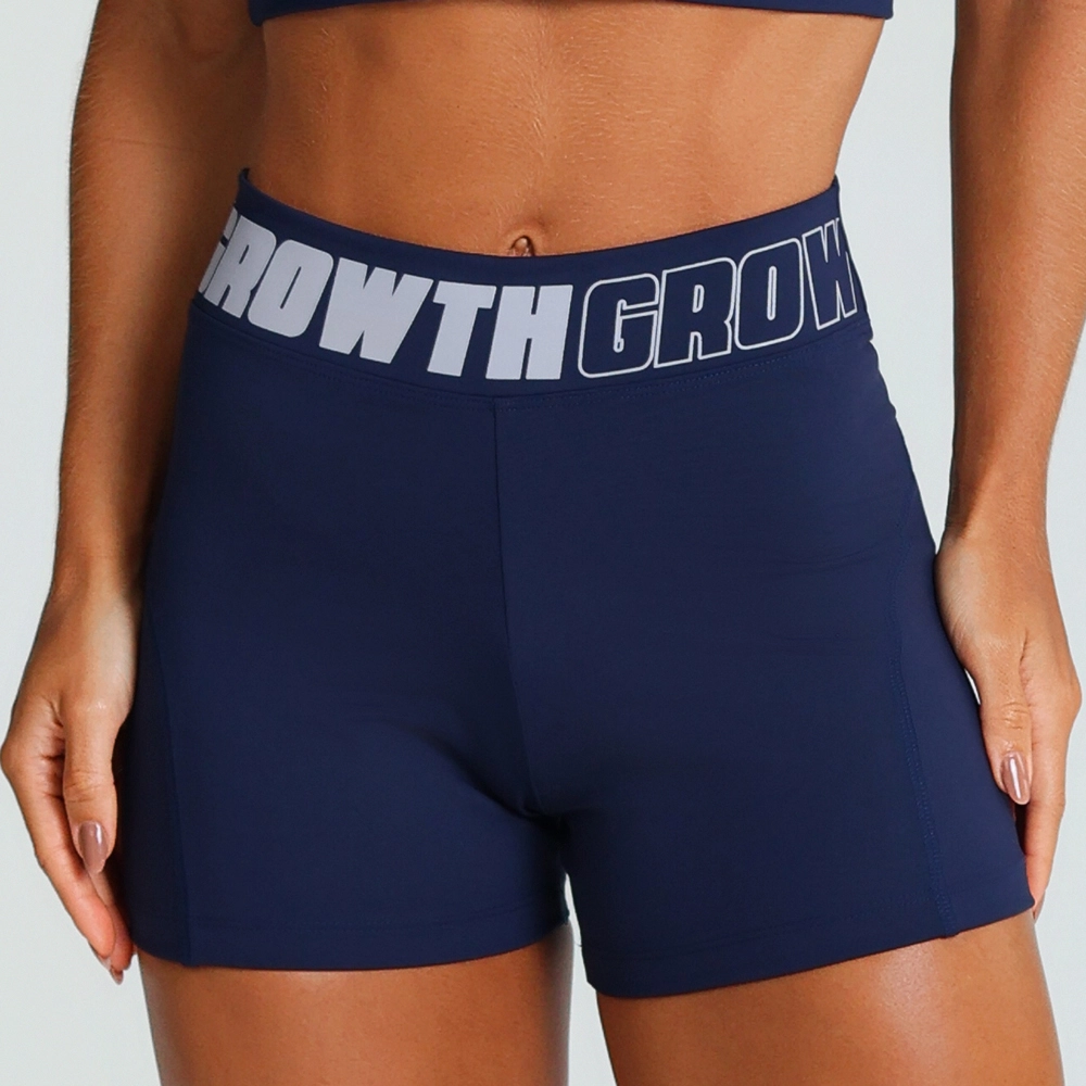 Short Azul Marinho Ad Recorte Logo Growth