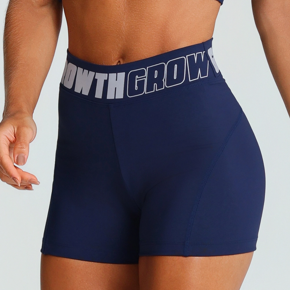 Short Azul Marinho Ad Recorte Logo Growth